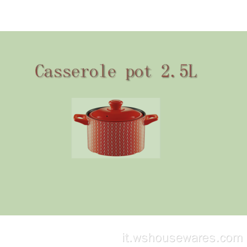 Casserole Pot Hors with Lid per la cucina a casa